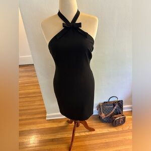 Black dress with bow tie brand greeJacob size 8 : $100